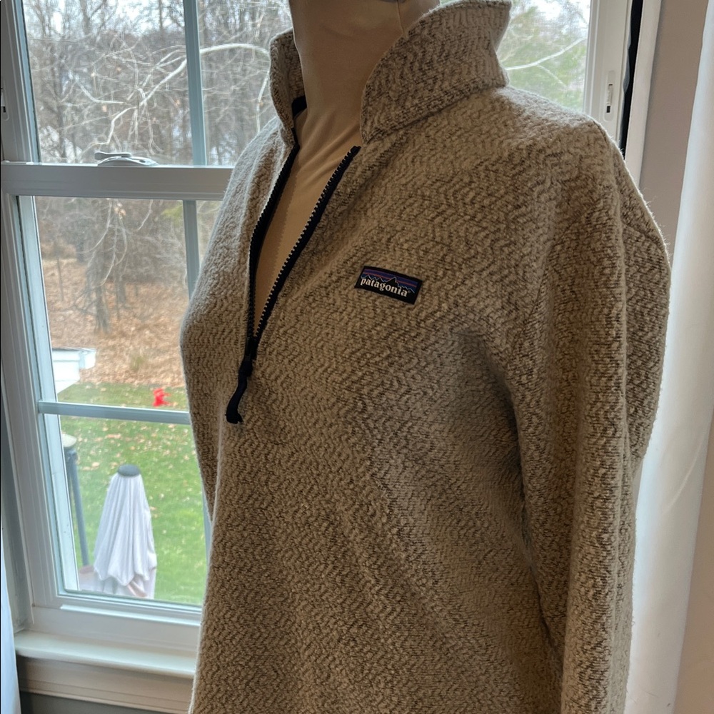 Patagonia Light Gray Half-Zip Pullover - image 2